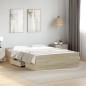 vidaXL Bettgestell mit Schubladen Sonoma-Eiche 135x190cm Holzwerkstoff vidaXL Bettgestell mit Schubladen Sonoma-Eiche 135x190cm Holzwerkstoff