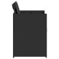 vidaXL Gartenstühle mit Kissen 4 Stk. Schwarz Poly Rattan vidaXL Gartenstühle mit Kissen 4 Stk. Schwarz Poly Rattan