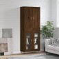 Highboard Braun Eichen-Optik 69,5x34x180 cm Holzwerkstoff Highboard Braun Eichen-Optik 69,5x34x180 cm Holzwerkstoff
