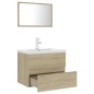 Badmöbel-Set Sonoma-Eiche Holzwerkstoff Badmöbel-Set Sonoma-Eiche Holzwerkstoff