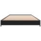 vidaXL Bettgestell Schwarz 75x190 cm Holzwerkstoff und Metall vidaXL Bettgestell Schwarz 75x190 cm Holzwerkstoff und Metall