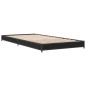 vidaXL Bettgestell Schwarz 75x190 cm Holzwerkstoff und Metall vidaXL Bettgestell Schwarz 75x190 cm Holzwerkstoff und Metall