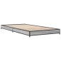 vidaXL Bettgestell Grau Sonoma 90x190 cm Holzwerkstoff und Metall vidaXL Bettgestell Grau Sonoma 90x190 cm Holzwerkstoff und Metall