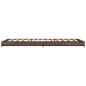 vidaXL Bettgestell Braun Eichen-Optik 75x190 cm Holzwerkstoff Metall vidaXL Bettgestell Braun Eichen-Optik 75x190 cm Holzwerkstoff Metall