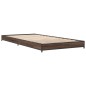 vidaXL Bettgestell Braun Eichen-Optik 75x190 cm Holzwerkstoff Metall vidaXL Bettgestell Braun Eichen-Optik 75x190 cm Holzwerkstoff Metall