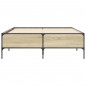 vidaXL Bettgestell Sonoma-Eiche 140x200 cm Holzwerkstoff und Metall vidaXL Bettgestell Sonoma-Eiche 140x200 cm Holzwerkstoff und Metall