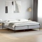 vidaXL Bettgestell Grau Sonoma 180x200 cm Holzwerkstoff und Metall vidaXL Bettgestell Grau Sonoma 180x200 cm Holzwerkstoff und Metall