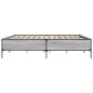 vidaXL Bettgestell Grau Sonoma 180x200 cm Holzwerkstoff und Metall vidaXL Bettgestell Grau Sonoma 180x200 cm Holzwerkstoff und Metall