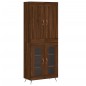 Highboard Braun Eichen-Optik 69,5x34x180 cm Holzwerkstoff Highboard Braun Eichen-Optik 69,5x34x180 cm Holzwerkstoff