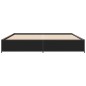 vidaXL Bettgestell Schwarz 200x200 cm Holzwerkstoff und Metall vidaXL Bettgestell Schwarz 200x200 cm Holzwerkstoff und Metall
