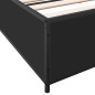 vidaXL Bettgestell Schwarz 200x200 cm Holzwerkstoff und Metall vidaXL Bettgestell Schwarz 200x200 cm Holzwerkstoff und Metall