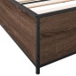 vidaXL Bettgestell Braun Eichen-Optik 160x200 cm Holzwerkstoff Metall vidaXL Bettgestell Braun Eichen-Optik 160x200 cm Holzwerkstoff Metall