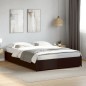 vidaXL Bettgestell Schwarz 120x190 cm Holzwerkstoff und Metall vidaXL Bettgestell Schwarz 120x190 cm Holzwerkstoff und Metall