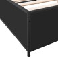 vidaXL Bettgestell Schwarz 120x190 cm Holzwerkstoff und Metall vidaXL Bettgestell Schwarz 120x190 cm Holzwerkstoff und Metall