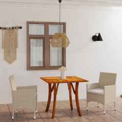 3-tlg. Garten-Essgruppe Beige