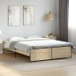 vidaXL Bettgestell Sonoma-Eiche 150x200 cm Holzwerkstoff und Metall vidaXL Bettgestell Sonoma-Eiche 150x200 cm Holzwerkstoff und Metall