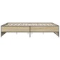 vidaXL Bettgestell Sonoma-Eiche 140x200 cm Holzwerkstoff und Metall vidaXL Bettgestell Sonoma-Eiche 140x200 cm Holzwerkstoff und Metall