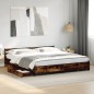 vidaXL Bettgestell mit Schubladen Räuchereiche 180x200cm Holzwerkstoff vidaXL Bettgestell mit Schubladen Räuchereiche 180x200cm Holzwerkstoff