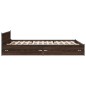 vidaXL Bettgestell mit Schubladen Braun Eichen-Optik 150x200 cm