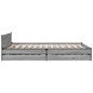 vidaXL Bettgestell mit Schubladen Grau Sonoma 135x190 cm Holzwerkstoff vidaXL Bettgestell mit Schubladen Grau Sonoma 135x190 cm Holzwerkstoff