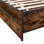 vidaXL Bettgestell mit Schubladen Räuchereiche 90x190 cm Holzwerkstoff vidaXL Bettgestell mit Schubladen Räuchereiche 90x190 cm Holzwerkstoff