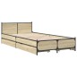 vidaXL Bettgestell mit Schubladen Sonoma-Eiche 75x190 cm Holzwerkstoff vidaXL Bettgestell mit Schubladen Sonoma-Eiche 75x190 cm Holzwerkstoff