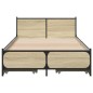 vidaXL Bettgestell mit Schubladen Sonoma-Eiche 75x190 cm Holzwerkstoff vidaXL Bettgestell mit Schubladen Sonoma-Eiche 75x190 cm Holzwerkstoff