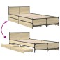 vidaXL Bettgestell mit Schubladen Sonoma-Eiche 75x190 cm Holzwerkstoff vidaXL Bettgestell mit Schubladen Sonoma-Eiche 75x190 cm Holzwerkstoff