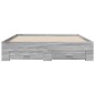 vidaXL Bettgestell mit Schubladen Grau Sonoma 160x200 cm Holzwerkstoff vidaXL Bettgestell mit Schubladen Grau Sonoma 160x200 cm Holzwerkstoff