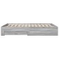 vidaXL Bettgestell mit Schubladen Grau Sonoma 160x200 cm Holzwerkstoff vidaXL Bettgestell mit Schubladen Grau Sonoma 160x200 cm Holzwerkstoff