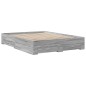 vidaXL Bettgestell mit Schubladen Grau Sonoma 140x200 cm Holzwerkstoff vidaXL Bettgestell mit Schubladen Grau Sonoma 140x200 cm Holzwerkstoff