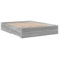 vidaXL Bettgestell mit Schubladen Grau Sonoma 140x200 cm Holzwerkstoff vidaXL Bettgestell mit Schubladen Grau Sonoma 140x200 cm Holzwerkstoff
