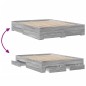 vidaXL Bettgestell mit Schubladen Grau Sonoma 140x200 cm Holzwerkstoff vidaXL Bettgestell mit Schubladen Grau Sonoma 140x200 cm Holzwerkstoff