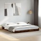 vidaXL Bettgestell Räuchereiche 180x200 cm Holzwerkstoff und Metall vidaXL Bettgestell Räuchereiche 180x200 cm Holzwerkstoff und Metall