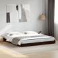 vidaXL Bettgestell Schwarz 180x200 cm Holzwerkstoff und Metall vidaXL Bettgestell Schwarz 180x200 cm Holzwerkstoff und Metall