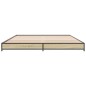 vidaXL Bettgestell Sonoma-Eiche 120x200 cm Holzwerkstoff und Metall vidaXL Bettgestell Sonoma-Eiche 120x200 cm Holzwerkstoff und Metall