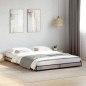 vidaXL Bettgestell Grau Sonoma 140x190 cm Holzwerkstoff und Metall vidaXL Bettgestell Grau Sonoma 140x190 cm Holzwerkstoff und Metall