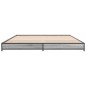 vidaXL Bettgestell Grau Sonoma 140x190 cm Holzwerkstoff und Metall vidaXL Bettgestell Grau Sonoma 140x190 cm Holzwerkstoff und Metall