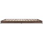 vidaXL Bettgestell Braun Eichen-Optik 135x190 cm Holzwerkstoff Metall vidaXL Bettgestell Braun Eichen-Optik 135x190 cm Holzwerkstoff Metall