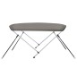 vidaXL 2-Bow Bimini-Top Grau 148,5x133x104 cm vidaXL 2-Bow Bimini-Top Grau 148,5x133x104 cm