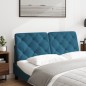 vidaXL Kopfteil-Kissen Blau 140 cm Samt