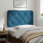 vidaXL Kopfteil-Kissen Blau 90 cm Samt