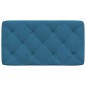 vidaXL Kopfteil-Kissen Blau 90 cm Samt