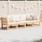 vidaXL 4-tlg. Garten-Lounge-Set mit Kissen Massivholz Akazie vidaXL 4-tlg. Garten-Lounge-Set mit Kissen Massivholz Akazie