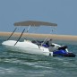 vidaXL 4-Bow Bimini-Top Grau 243x250x131 cm vidaXL 4-Bow Bimini-Top Grau 243x250x131 cm