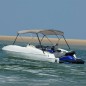vidaXL 3-Bow Bimini-Top Grau 182x184x136 cm vidaXL 3-Bow Bimini-Top Grau 182x184x136 cm
