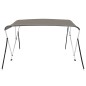 vidaXL 3-Bow Bimini-Top Grau 182x184x136 cm vidaXL 3-Bow Bimini-Top Grau 182x184x136 cm