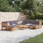vidaXL 11-tlg. Garten-Lounge-Set mit Kissen Massivholz Akazie vidaXL 11-tlg. Garten-Lounge-Set mit Kissen Massivholz Akazie