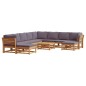 vidaXL 11-tlg. Garten-Lounge-Set mit Kissen Massivholz Akazie vidaXL 11-tlg. Garten-Lounge-Set mit Kissen Massivholz Akazie