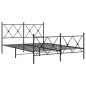 vidaXL Bettgestell mit Kopf- und Fußteil Metall Schwarz 140x200 cm vidaXL Bettgestell mit Kopf- und Fußteil Metall Schwarz 140x200 cm